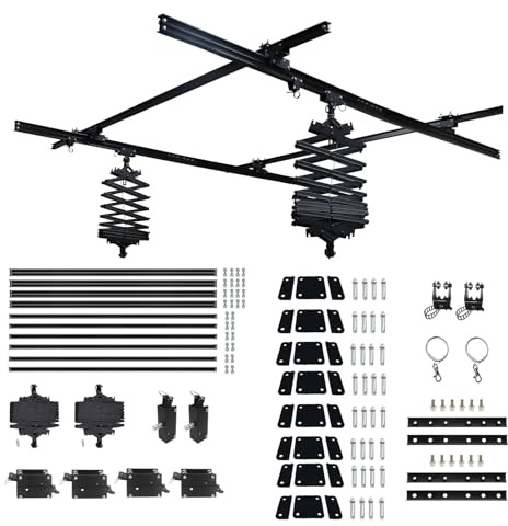 DATOUBOSS 4.0M×6.0M Studio-Deckenschienen-System Studio-Schienen-Beleuchtungssystem Fotografie Pantograph 43-200CM für Live Broadcast Studios, Fotostudio (4.0Mx6.0M-D)