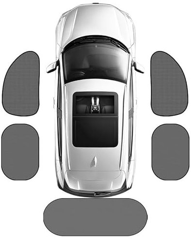 RCLON Coche Lateral Ventana Parasoles para Audi A4 Avant, Protección UV Fácil Instalación Delantero Trasero Visera Accesorios