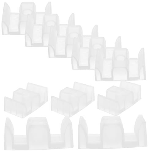 DIYEAH 10piezas Guías Inferiores Para Puertas De Ducha Corredizas Topes De Plástico Anticolisión Para Baño Accesorios Prácticos Y Modernos Para Mamparas De Ducha