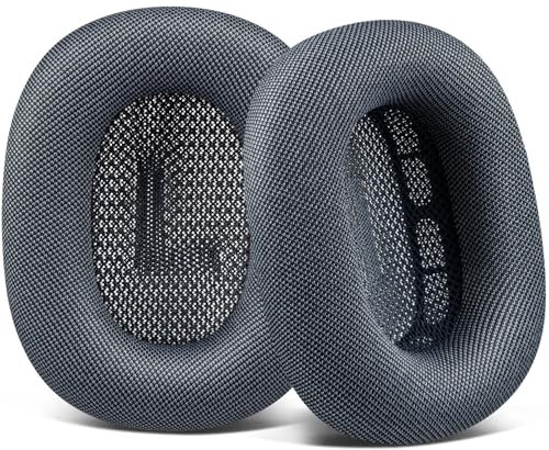 SOULWIT Ersatz Ohrpolster für AirPods Max Over-Ear-Kopfhörer, Ersatzpolster Polster mit strapazierfähigem Mesh-Stoff, weicherem Schaumstoff