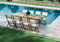 Tisch aus Akazie, ausziehbar, 180/240 x 92 cm, Maligi Home MG/Mandarine