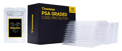 GoatWard Packung mit 10 Kartenschutzhüllen – kompatibel mit PSA- und CGC-Platten – Hartplastikhülle für Versand, Aufbewahrung und Ausstellung – Transparente Protektoren