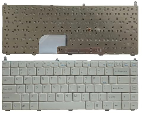 FDMOZRE Tastiera Bianca Americana per Sony per Vaio per VGN-AR Fe AR850E AR870 AR270P