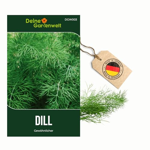 Dill Gewöhnlicher Samen - Anethum graveolens - Dillsamen - Kräutersamen - Saatgut für 150 Pflanzen – 3er Pack