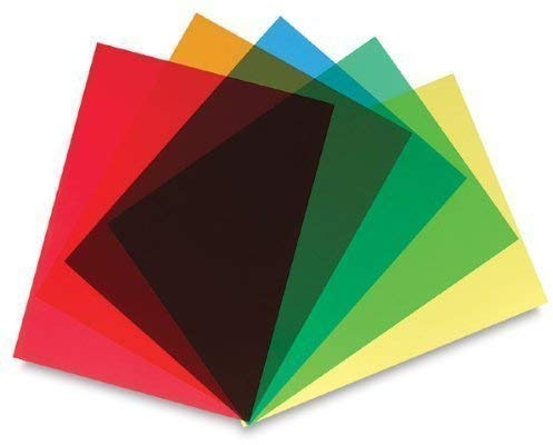 240 Micron Coloured & Clear A4 Transparent Acetate Sheets (5, Blue)