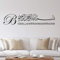 BESMELE Bismillah Wandtattoo Aufkleber Wandaufkleber Aufkleber Sticker Islam (60cm (B) x 12,58cm (H) S, Schwarz)