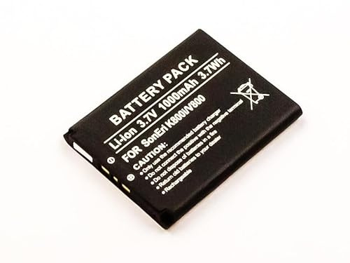 MicroBattery MBXSO-BA0010 Rechargeable Lithium-Ion Battery 1000 mAh 3.7 WH, Lithium-Ion 3.7 V, Black, White, Pack of 1