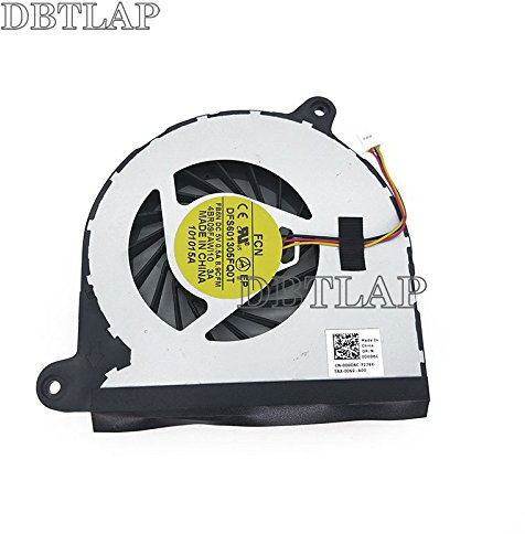 DBTLAP Ventilador de la CPU del Ordenador portátil para DELL Inspiron 17R 5720 7720 3760 5720 Turbo INS17TD-2728 KSB0705HA-BK76 Ventilador DFS601305FQ0T FB6N D0D6C Portátil