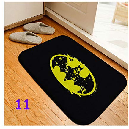 Batman Wonder Woman Fußmatte für den Innenbereich, 38,1 x 58,4 cm, rutschfeste Fußmatte für Haustür, Innenboden, Schmutzfangmatten, Eingangsteppich, Schuhabstreifer, Teppich