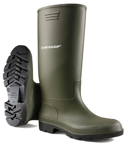 Unisex Dunlop Wellingtons Boots Ladies Women Mens High Calf Wellies Fully Waterproof Snow Rain Ankle Welly Muck Mucker Outdoor Mud Slip Resistant Shoes