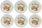 Saturnia La Pizza Lot de 6 assiettes à pizza avec décor Ø 31 cm