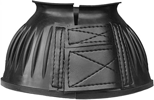 Euroriding Hufglocken Gummi Klett schwarz M