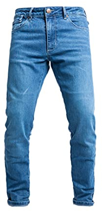 John Doe Pioneer Monolayer XTM Motorrad Jeans Men Protektoren Light Blue 38/36