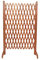 Inferramenta Koem Pannello grigliato 140x120 cm steccato Estensibile con sostegni in Legno trattato per Uso Esterno