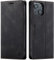 LOLFZ Wallet Case for iPhone 13, Magnetic Flip Leather Case with RFID Block Card Slots Kickstand Shockproof Protective Cover Compatible with iPhone 13 6.1 Inch - Black