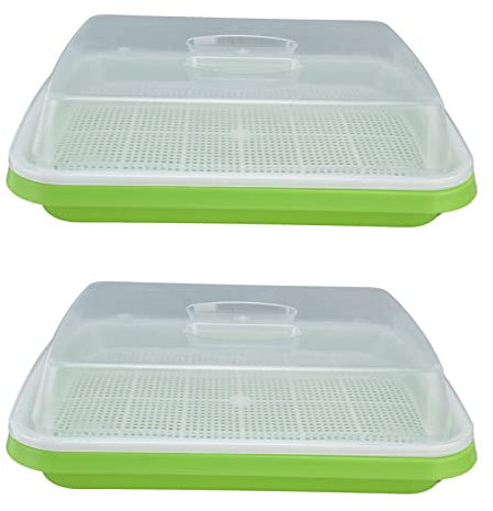 01 02 015 Germogliatore di semi, Vassoio per germogli di piccoli fori densi Portatile leggero per cucina per uso domestico per cortile