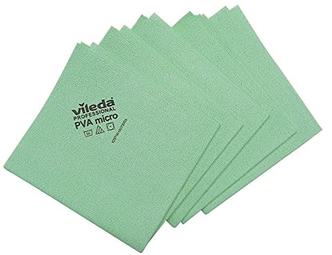 Paños multiusos PVAmicro de microfibra para una limpieza 100 % segura y eficaz (verde, 10 paños)