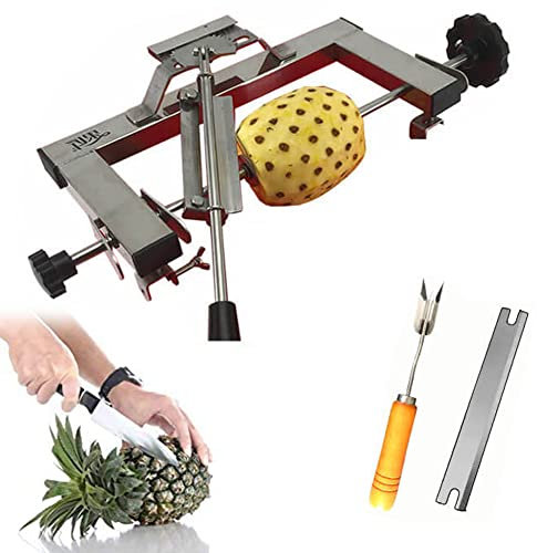 MNSSRN Éplucheur d'ananas en Acier Inoxydable, éplucheur Commercial Rapide de légumes et de Fruits éplucheur, éplucheur d'ananas