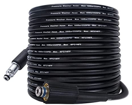 Tubo per idropulitrice di ricambio 10 m * 160 bar, compatibile con Black & Decker PW1300 PW1400 / AR Blue Clean 100 series Pulitore ad alta pressione