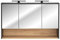 Lomadox Bad Spiegelschrank 120 cm inkl. LED Beleuchtung in anthrazit mit Artisan Eiche Nb., B/H/T: ca. 120/80/25 cm