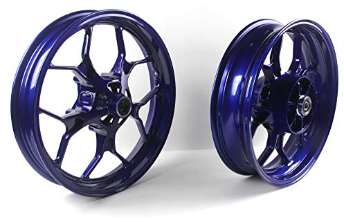 Arashi Vorne und Hinten Felge Für YZF R3 R25 2015-2022 (ABS enthalten) Ersatzzubehör Motorrad YZF-R3 YZF-R25 Blue 2016 2017 2018 2019 2020 2021