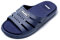 JOMIX Sandale Femme Tongs Plate Femme Chaussons d'été Sandales pour Femmes Confortables pour Maison Piscine Plage (Marine, 38)