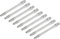 PATIKIL Aluminium Dart Schäfte 9 Stück, 48mm 2BA Medium Gewinde Dart Shafts Dartzubehör für Stahlspitzen Darts Dartpfeile, silberfarben