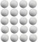 Jojomino 20 Stück Luft-Golf-Übungsbälle, Schaumstoffball, Golf-Training, für drinnen und draußen, für Hinterhof-Schlagmatte,