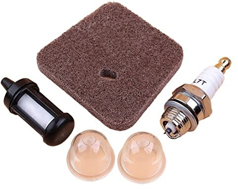 UNARAY BAKVRI Air Fuel Filter Spark Plug Fit For Stihl FS38 FS45 FS46 FS55 HS45 FC55 KM55 Trimmer W Primer Bulb