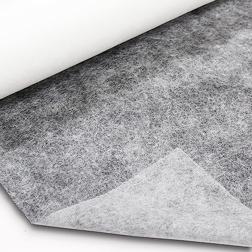 JPstraps - Tela Doble Cara Termoadhesiva para Dobladillo, Entretela Fusible de Plancha Ligera No Tejida para Manualidades, Costura, Patchwork, Acolchado y Más (Blanco, 100cm x 150cm)