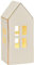 Miss Lovely Deko-Figur Haus LED Lichthaus in weiß & Gold Porzellan Deko-Figur LED beleuchtet Winter-Dorf Windlicht Heim-Deko Raumdeko modern Weihnachts-Deko Winterdorf Herbst-Deko Advent Höhe 15cm