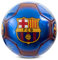 Hy-Pro Ballon de Football sous Licence Officielle FC Barcelone Classic Signature | Métallique, Taille 5, Barca, entraînement, Match, Marchandise, à Collectionner pour Enfants et Adultes, Bleu/Rouge