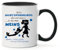 Farbwuselei Tasse Ich bin nicht aber wat meins is nu ma mein Angeleckt Mann und Frau Witzig Ende der Geschichte Individuell mit Namen (Tasse schwarz - Blau)