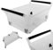 KADAX Caja de almacenamiento con ruedas, recipiente de plástico con asas, recipiente de plástico transparente (30 L)