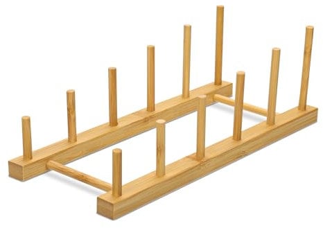 Puzzle Display Stand, Wooden Storage Ladder Rack Organizer Holder for Puzzles, Books, Crafts Collection Lovers