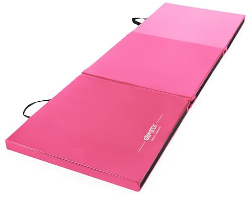 Queenfit Klappbare Turnmatte 180x60x5cm, Gymnastikmatte Dicke 5cm, Weichbodenmatte, Matratze Trainieren, Sportmatte Dicke, Gymnastikmatte Faltbar 3 Teile, Trainingsmatte, Turnmatte für Zuhause
