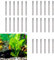 rflaueo 30pcs Aquarium Plant Weights: Bendable Aquatic Plant Anchors, Cuttable, Silver, 10cm x 1.4cm, Prevent Plants Floating