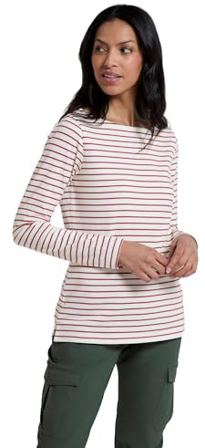 Mountain Warehouse St Ives Womens Boat Neck Top Rust Women's Size 10
