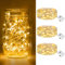 btfarm 3 Stück/3 Modi LED Lichterkette Batterie Klein, 2M 20LED Lichterkette mit Batterie, Mini Lichterketten Batteriebetrieben für Party, Weihnachten, DIY, Hochzeit, Innen Deko (Warm Weiß)