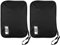 Chiluxendo 2 Pièces Pochette Cable, Sac Rangement Cable, Pochette Cable et Chargeur, Électronique Pochette de Voyage, Sac d'Organisation des Câbles, Organisateur Cable Voyage pour Chargeurs(Noir)