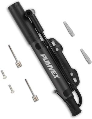 PUMVEX Bomba Bicicleta, Inflador Bicicletas Manual portátil de 120PSI. Hinchador Bicicleta Uso Dual Montaje en Cuadro&Suelo. Mini Bomba de Aire Bicicleta para válvulas Presta & Schrader