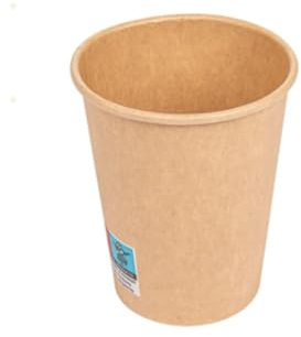 200 Vasos Papel Kraft 25cl (8oz) Ecológicos Premium | Vasos de Cartón Kraft Resistentes, Reciclables | Vasos Desechables | Tazas para Café, Té y Hostelería