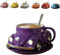 Käfer Enthusiast Kaffeetasse Und Auto Thementasse - Doppelwandiges Keramikdesign, Kreatives Geschenk Für Männer Und Frauen, Langlebig, Mikrowellengeeignet, Orange