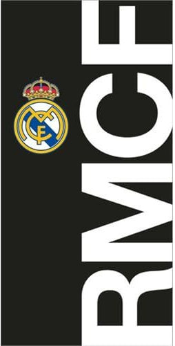Toalla Real Madrid 90x180 diseño oficial con escudo del club y colores emblemáticos - Toalla de playa Real Madrid y baño de gran tamaño ideal para fans del equipo blanco con estilo y comodidad
