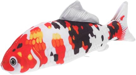 SOIMISS Realistisches Koi Kuscheltier Weiches Plüsch Karpfen Kissen Kuscheltier Bunte Farben Lernspielzeug Geschenk für Jungen Mädchen Haustiere