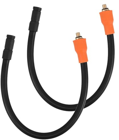 Kichvoe 2pcs Car Air Pump Extension Hose M6 Thread Tire Inflation Extension Tube Compatible with Various Air Pumps and Compressors