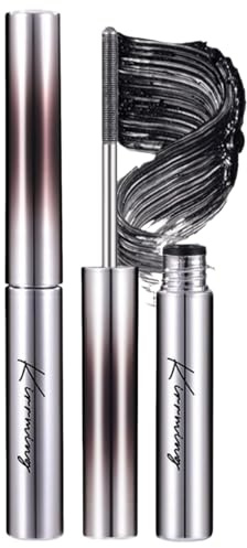 Faccelove's Ironeye Mascara Natürliche Mascara Für Empfindliche Augen Wasserfest Und Wischfest Verlängernde Wimperntusche Mit Präzisionsbürste (Schwarz)