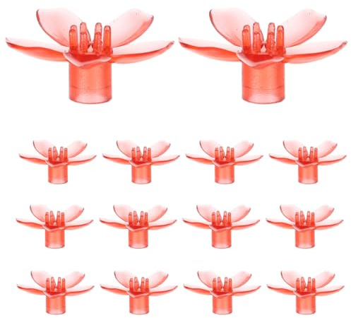 Amosfun 100 StüCk Rote KirschblüTen Lampenschirme Aus Kunststoff FüR 5Mm Led Lichterketten – Dekorative Lampenschirm Abdeckungen FüR Innen- Und ÜBerdachte AußEnbereiche Bei Festen Und Hochzeiten