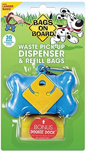 Bags on Board Kotbeutelspender blau plus 30 Beutel