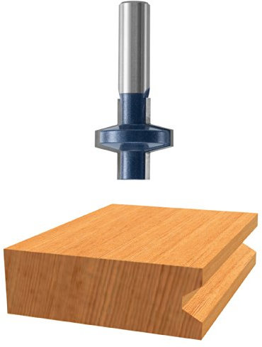 Bosch 84510 M 1–1/4 in. x 1–1/4 in. Hartmetallbestückt Wedge Groove Bit